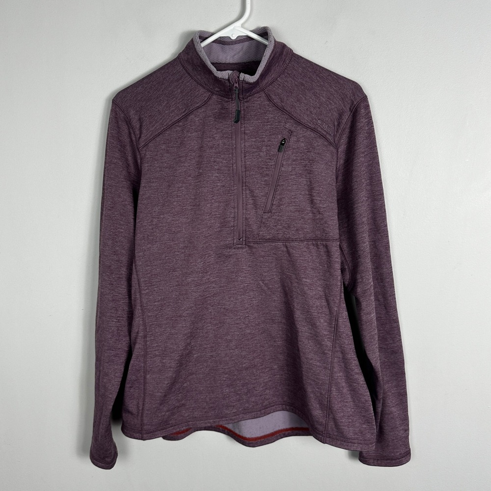 5.11 Tactical Glacier Womens Half Zip Sweater Jacket Purple Womens Size Large